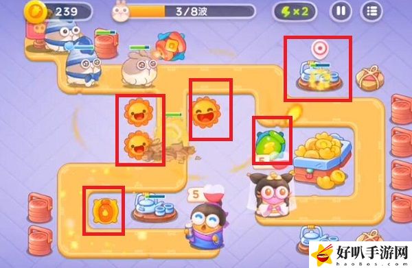 保卫萝卜4白萝卜传奇第14关攻略