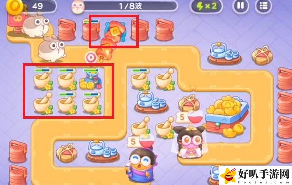 保卫萝卜4白萝卜传奇第14关攻略