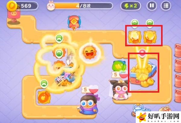 保卫萝卜4白萝卜传奇第14关攻略