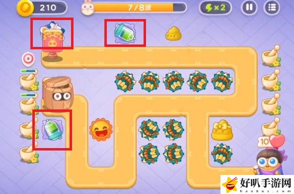 保卫萝卜4白萝卜传奇第13关攻略
