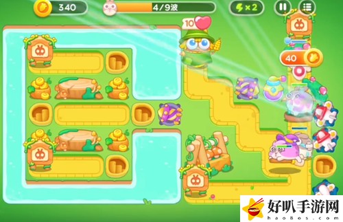 保卫萝卜4绿野奇缘第42关通关攻略：精确计算伤害快速击败敌人