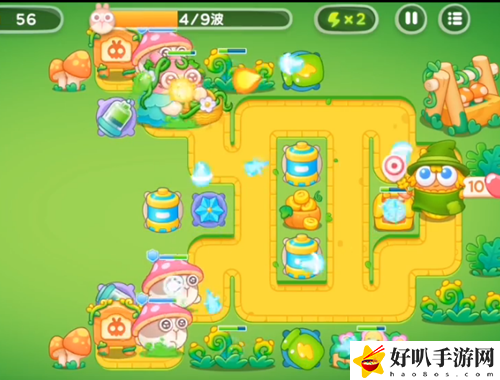 保卫萝卜4绿野奇缘第22关通关攻略：精准瞄准敌人的弱点