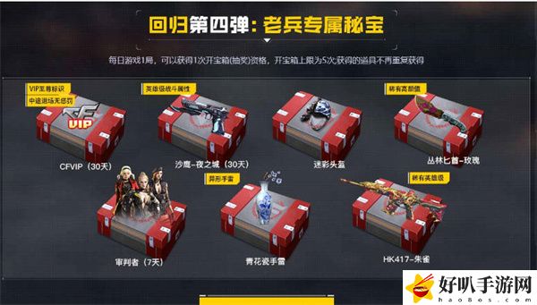 cf回归玩家专属奖励